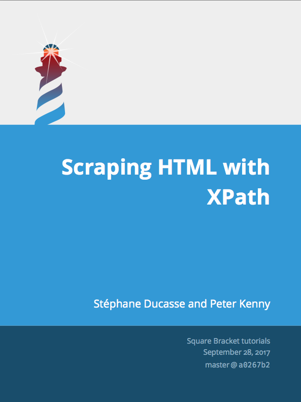 XPath HTML Scraping booklet